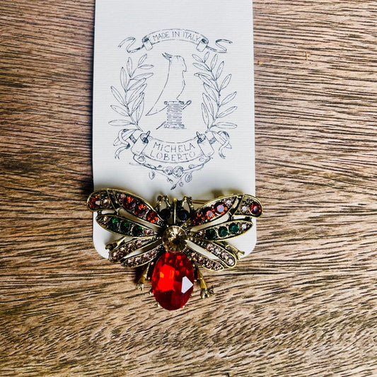 Spilla di Alta Moda con Cristalli