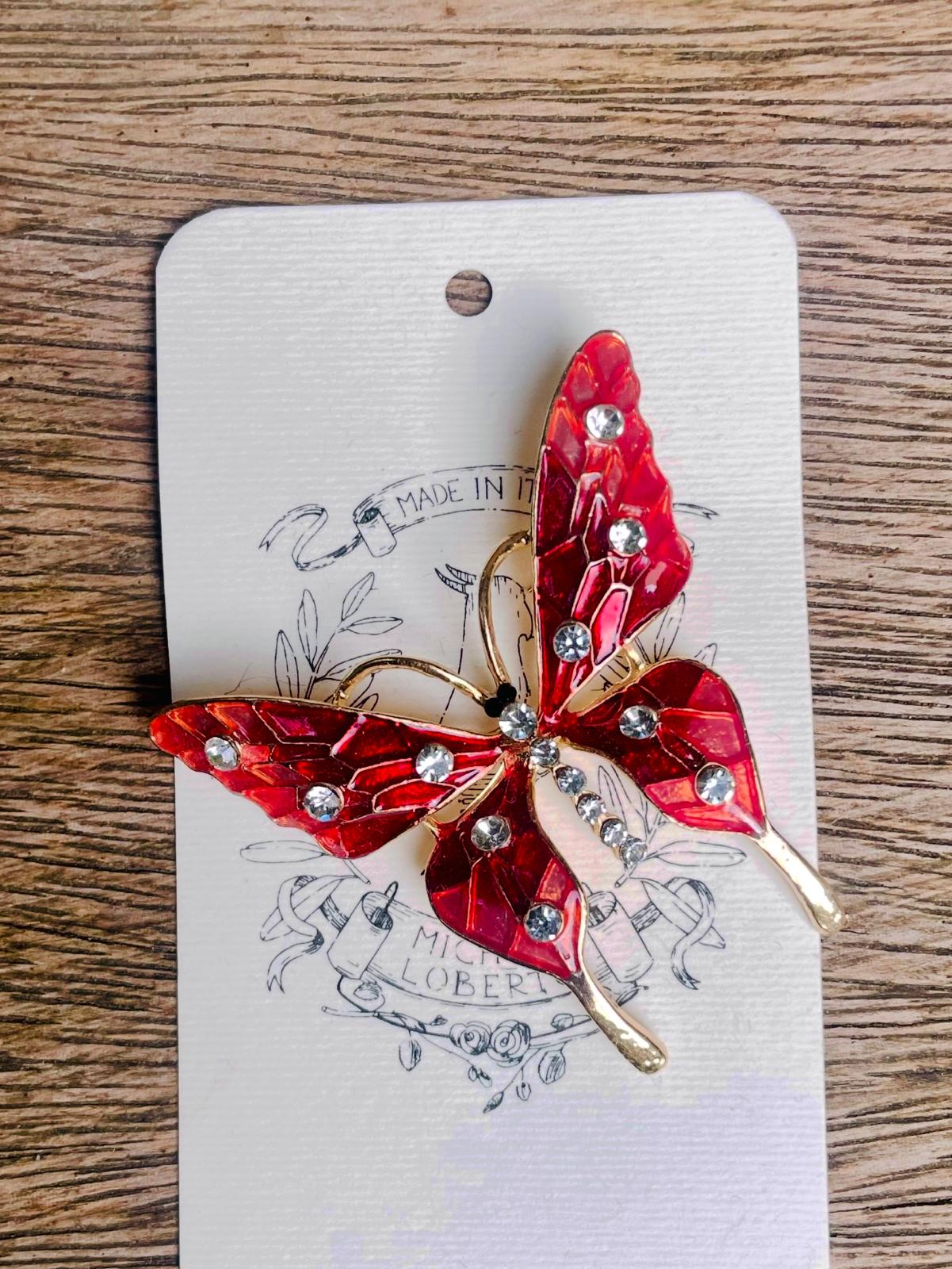 Spilla di Alta Moda con Cristalli